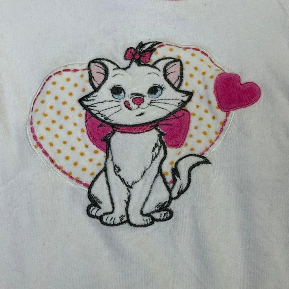Disney Baby Marie Aristocats Footed Sleeper Pink White 3 Month Girl